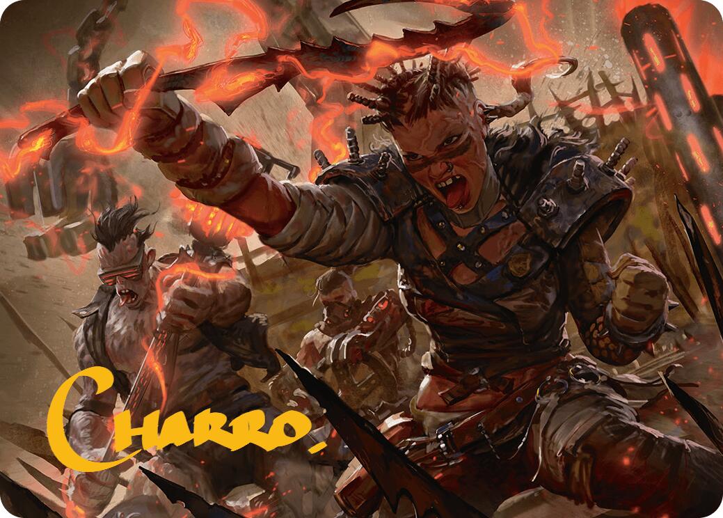 Far Fortune, End Boss Art Card (11/54) (Gold-Stamped Signature) [Aetherdrift Art Series] | Gaming Infinity