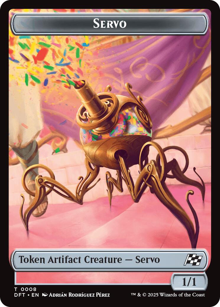 Servo // Thopter (0009) Double-Sided Token [Aetherdrift Tokens] | Gaming Infinity