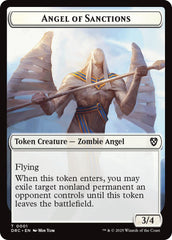 Angel of Sanctions // Vizier of Many Faces Double-Sided Token [Aetherdrift Commander] | Gaming Infinity