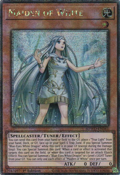 Maiden of White (Quarter Century Secret Rare) [SDWD-EN041] Quarter Century Secret Rare | Gaming Infinity