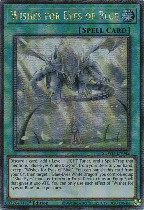Wishes for Eyes of Blue (Quarter Century Secret Rare) [SDWD-EN042] Quarter Century Secret Rare | Gaming Infinity