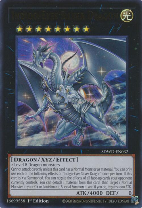 Indigo-Eyes Silver Dragon [SDWD-EN032] Ultra Rare | Gaming Infinity