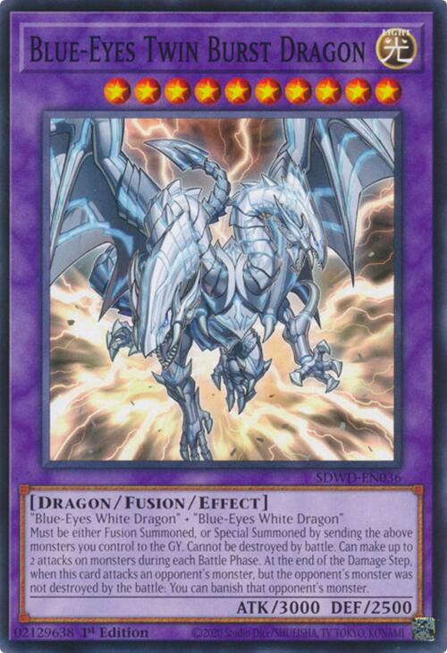 Blue-Eyes Twin Burst Dragon [SDWD-EN036] Common | Gaming Infinity