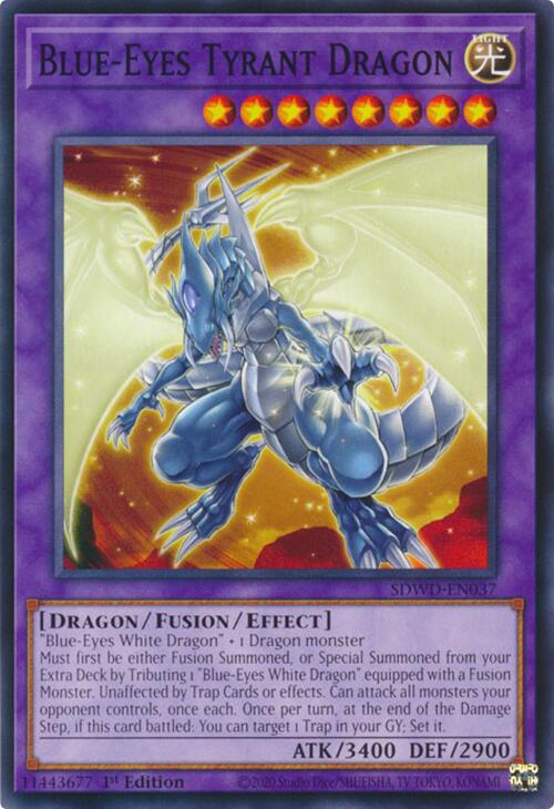 Blue-Eyes Tyrant Dragon [SDWD-EN037] Common | Gaming Infinity