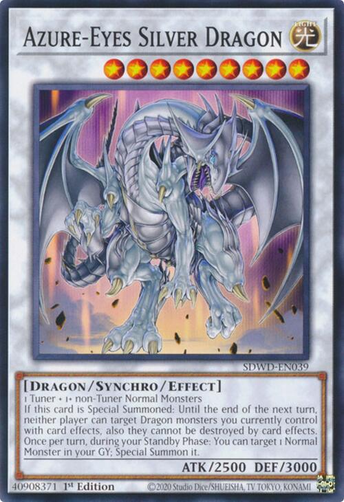 Azure-Eyes Silver Dragon [SDWD-EN039] Common | Gaming Infinity