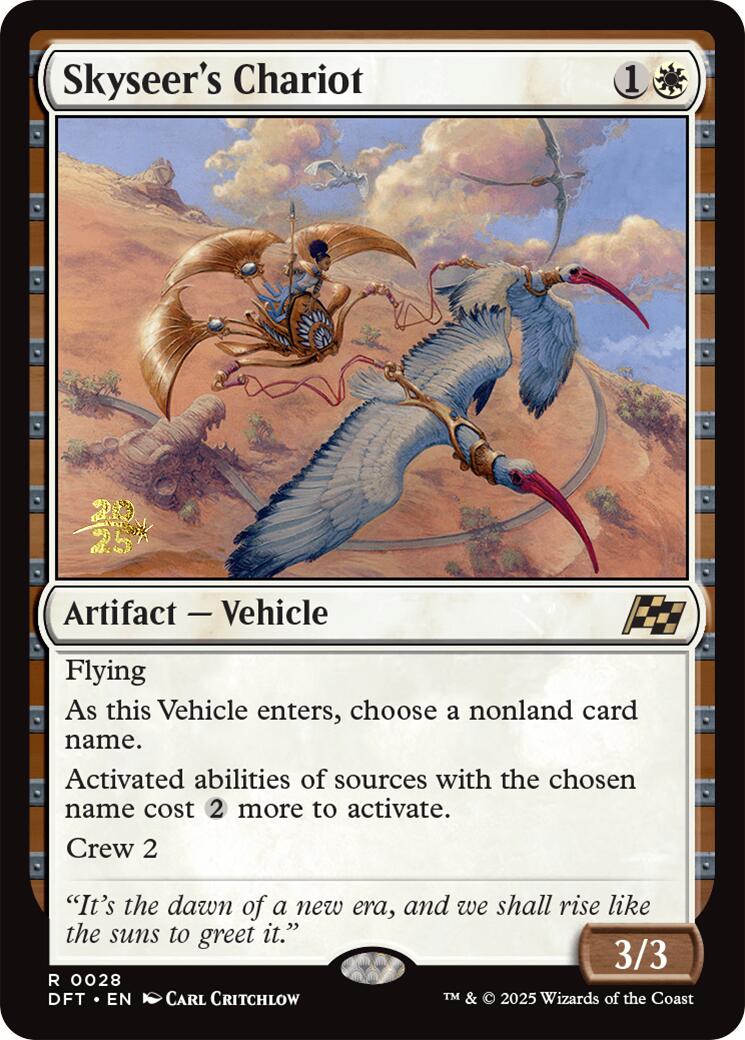 Skyseer's Chariot [Aetherdrift Prerelease Promos] | Gaming Infinity