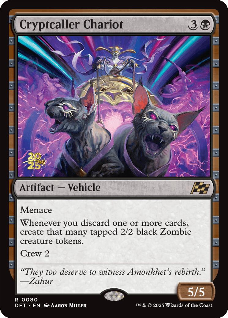 Cryptcaller Chariot [Aetherdrift Prerelease Promos] | Gaming Infinity