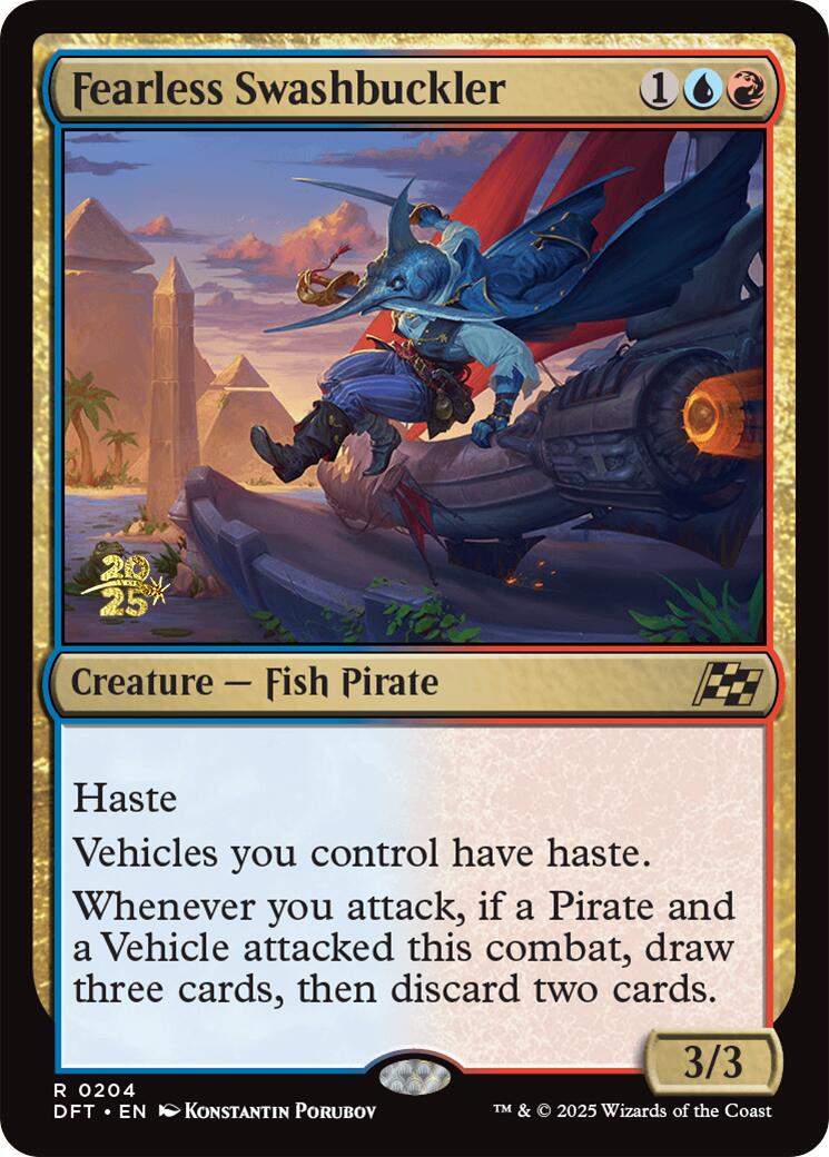Fearless Swashbuckler [Aetherdrift Prerelease Promos] | Gaming Infinity