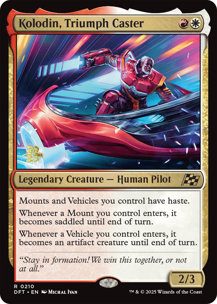 Kolodin, Triumph Caster [Aetherdrift Prerelease Promos] | Gaming Infinity