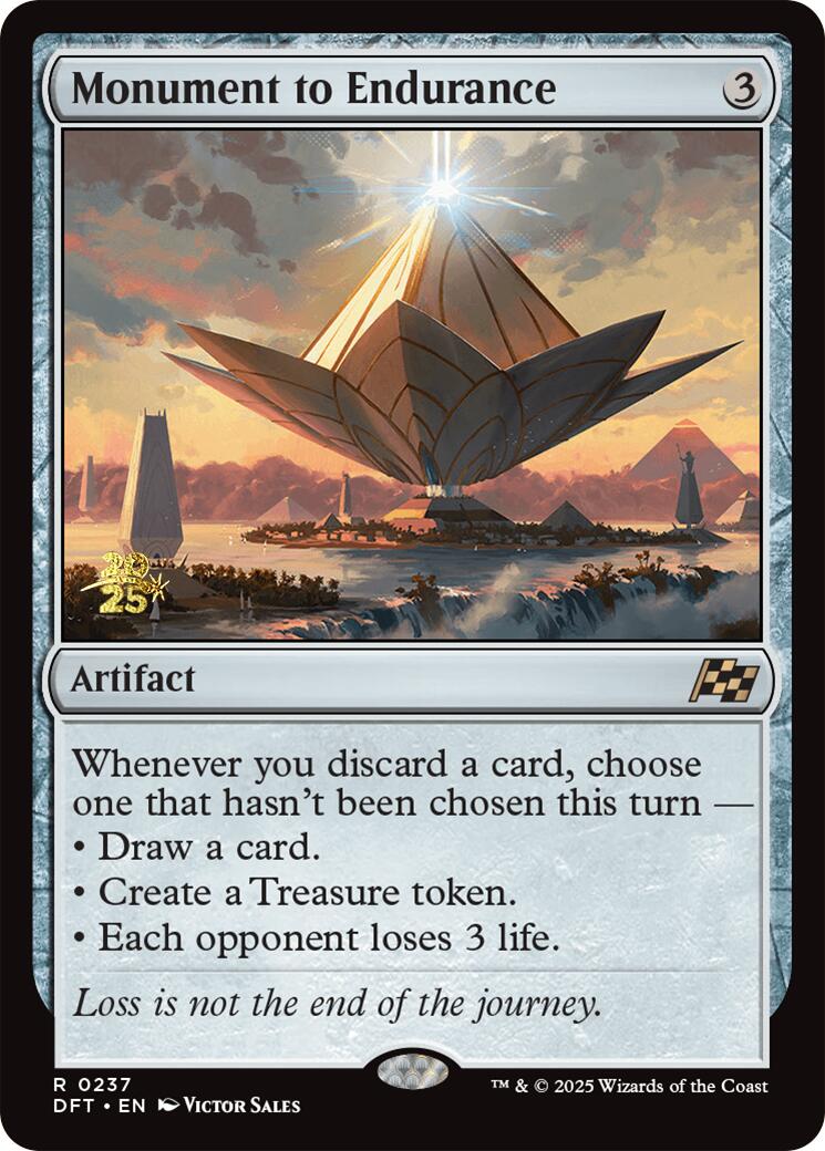 Monument to Endurance [Aetherdrift Prerelease Promos] | Gaming Infinity