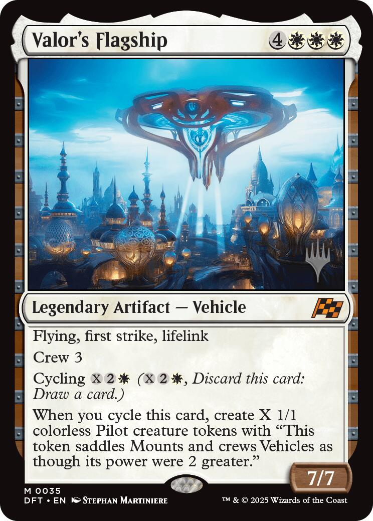 Valor's Flagship (Promo Pack) [Aetherdrift Promos] | Gaming Infinity