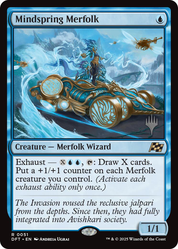 Mindspring Merfolk [Aetherdrift Promos] | Gaming Infinity