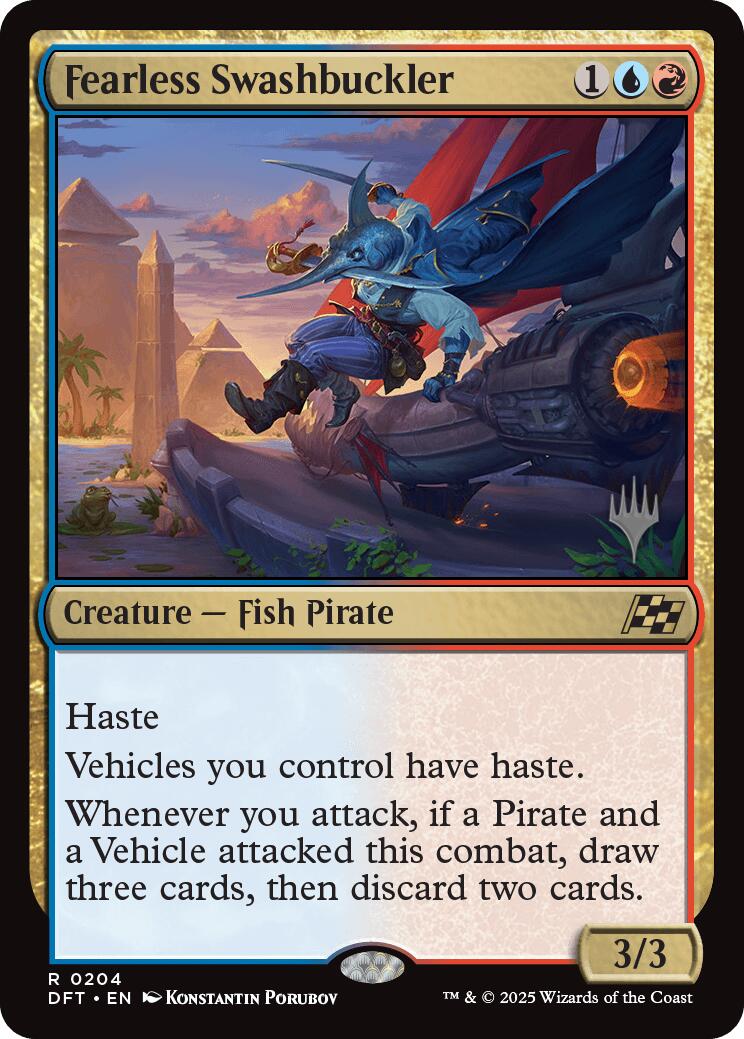 Fearless Swashbuckler (Promo Pack) [Aetherdrift Promos] | Gaming Infinity