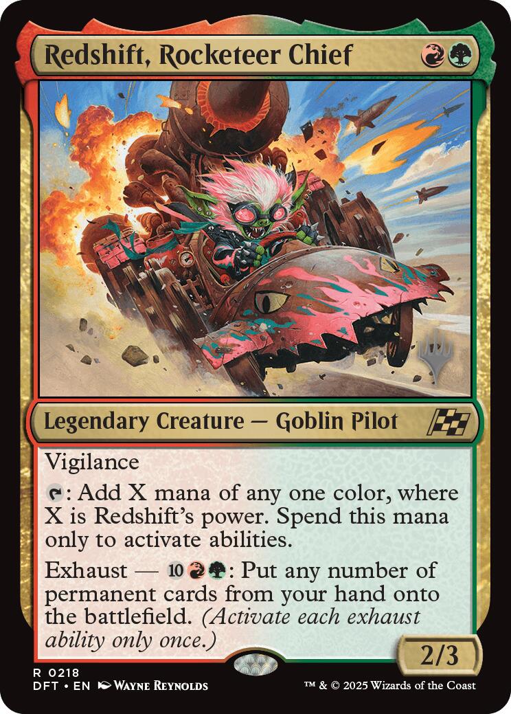 Redshift, Rocketeer Chief [Aetherdrift Promos] | Gaming Infinity