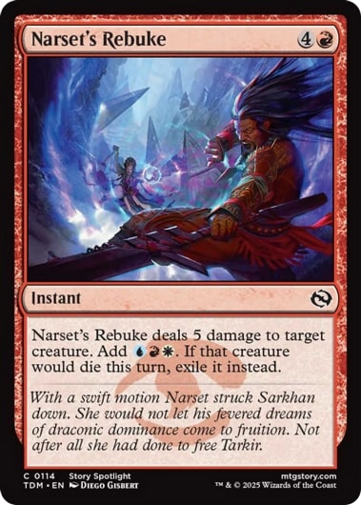 Narset's Rebuke [Tarkir: Dragonstorm] | Gaming Infinity