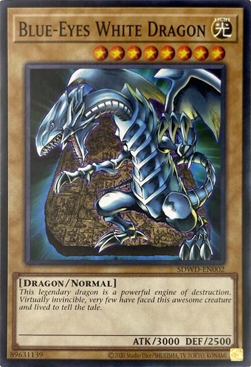 Blue-Eyes White Dragon (Unlimited Misprint) [SDWD-EN002] Common | Gaming Infinity