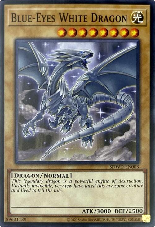 Blue-Eyes White Dragon (Unlimited Misprint) [SDWD-EN003] Common | Gaming Infinity
