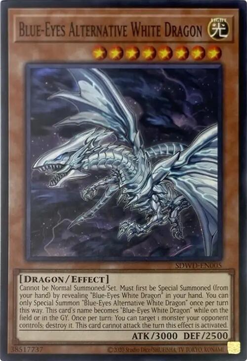 Blue-Eyes Alternative White Dragon (Unlimited Misprint) [SDWD-EN005] Common | Gaming Infinity