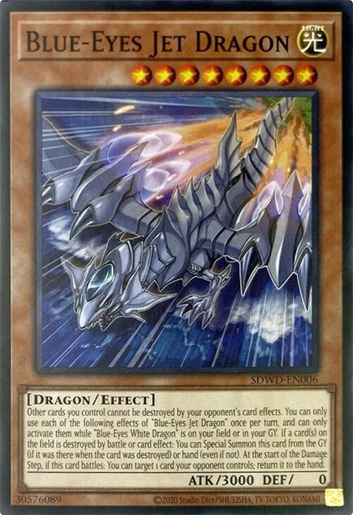 Blue-Eyes Jet Dragon (Unlimited Misprint) [SDWD-EN006] Common | Gaming Infinity