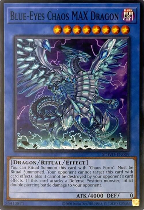 Blue-Eyes Chaos MAX Dragon (Unlimited Misprint) [SDWD-EN009] Common | Gaming Infinity
