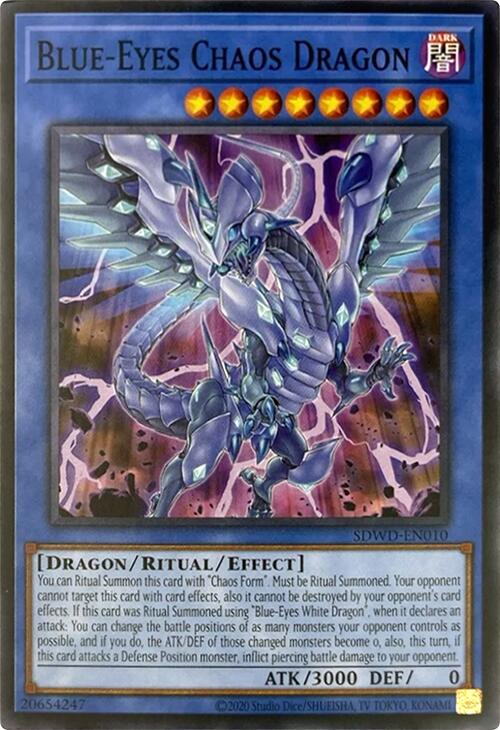 Blue-Eyes Chaos Dragon (Unlimited Misprint) [SDWD-EN010] Common | Gaming Infinity