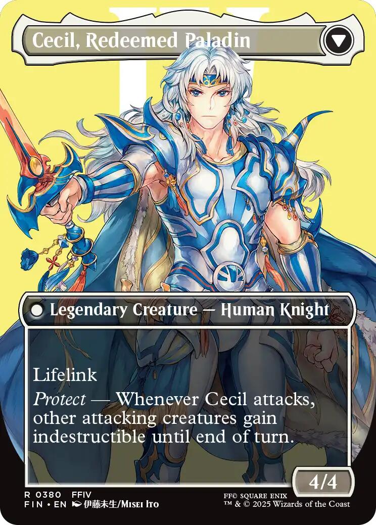 Cecil, Dark Knight // Cecil, Redeemed Paladin (Borderless) [FINAL FANTASY] | Gaming Infinity