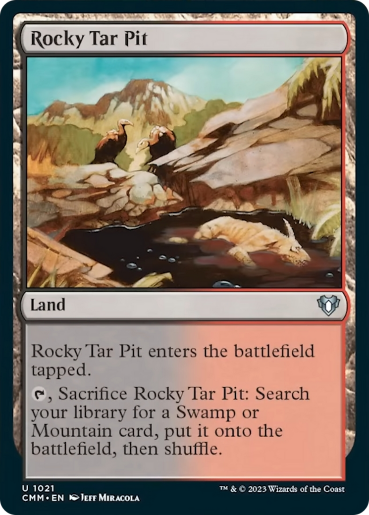 Rocky Tar Pit [Commander Masters] | Gaming Infinity