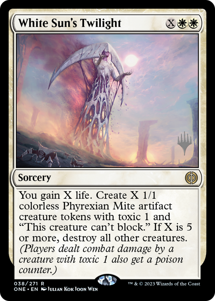 White Sun's Twilight (Promo Pack) [Phyrexia: All Will Be One Promos] | Gaming Infinity