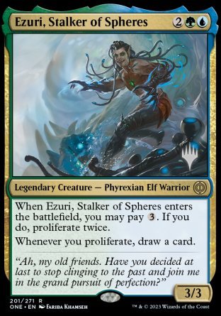 Ezuri, Stalker of Spheres (Promo Pack) [Phyrexia: All Will Be One Promos] | Gaming Infinity