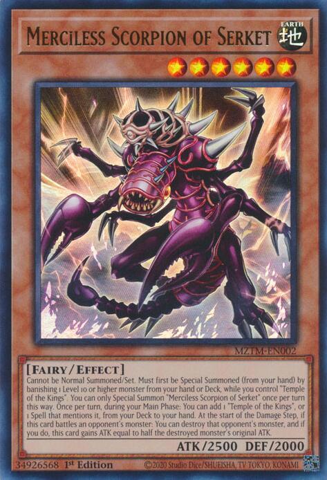 Merciless Scorpion of Serket [MZTM-EN002] Ultra Rare | Gaming Infinity