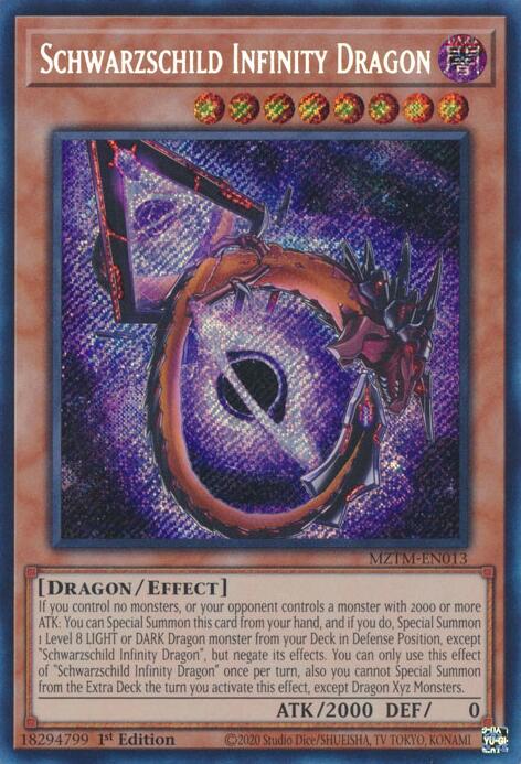 Schwarzschild Infinity Dragon [MZTM-EN013] Secret Rare | Gaming Infinity