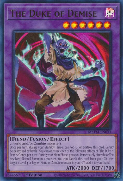 The Duke of Demise [MZTM-EN033] Ultra Rare | Gaming Infinity