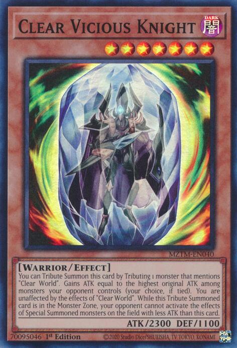 Clear Vicious Knight [MZTM-EN040] Super Rare | Gaming Infinity