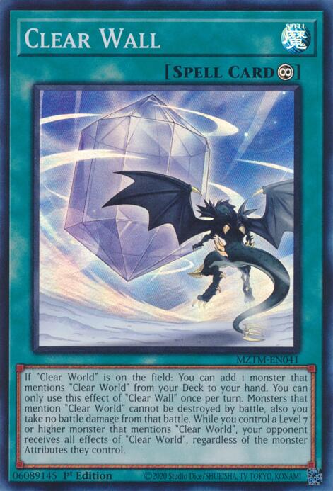 Clear Wall [MZTM-EN041] Super Rare | Gaming Infinity