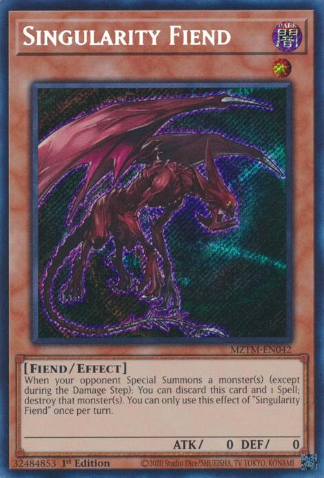 Singularity Fiend [MZTM-EN042] Secret Rare | Gaming Infinity