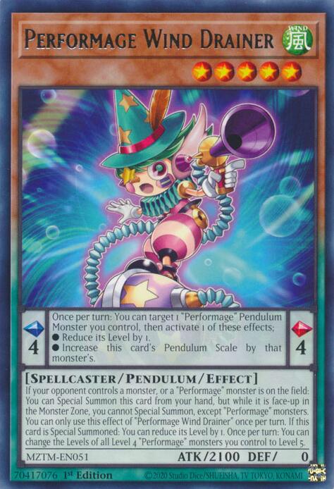 Performage Wind Drainer [MZTM-EN051] Rare | Gaming Infinity