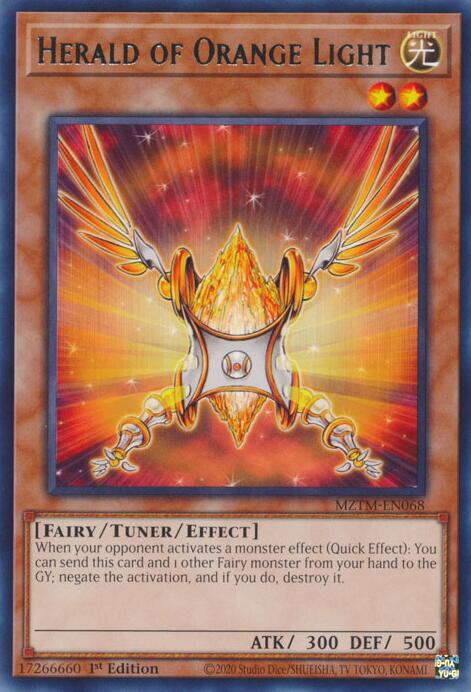 Herald of Orange Light [MZTM-EN068] Rare | Gaming Infinity