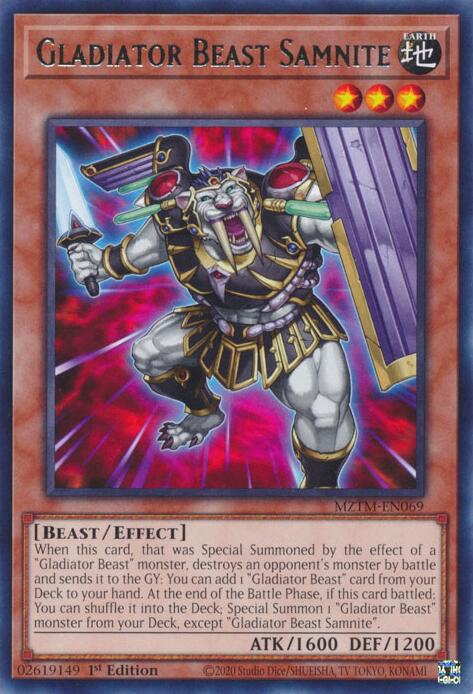 Gladiator Beast Samnite [MZTM-EN069] Rare | Gaming Infinity