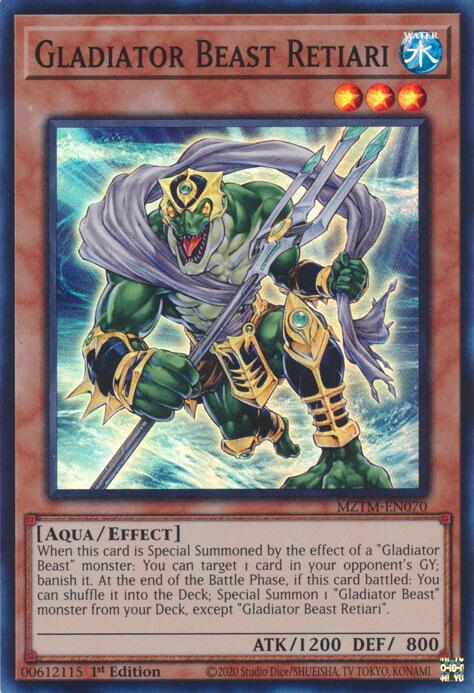 Gladiator Beast Retiari [MZTM-EN070] Super Rare | Gaming Infinity