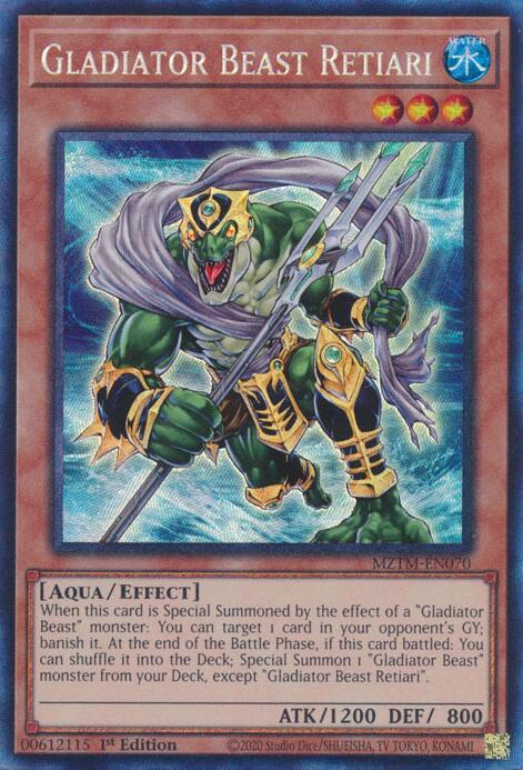Gladiator Beast Retiari (Collector's Rare) [MZTM-EN070] Collector's Rare | Gaming Infinity