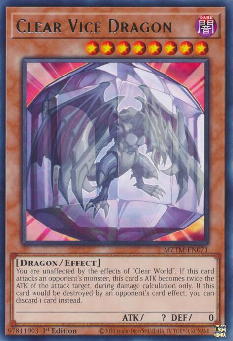 Clear Vice Dragon [MZTM-EN071] Rare | Gaming Infinity