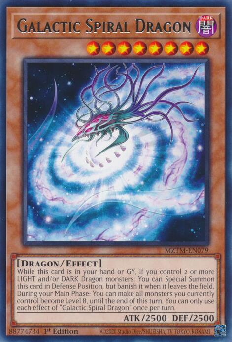Galactic Spiral Dragon [MZTM-EN079] Rare | Gaming Infinity