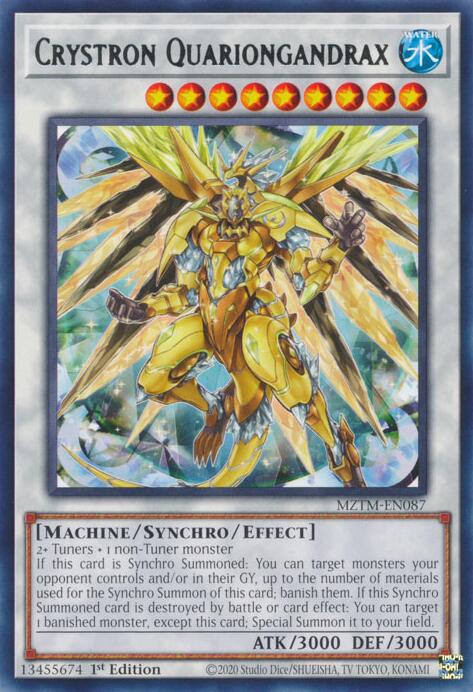 Crystron Quariongandrax [MZTM-EN087] Rare | Gaming Infinity