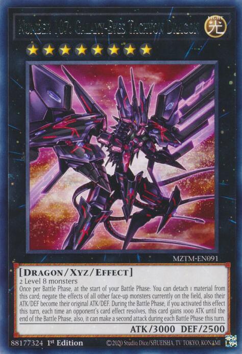 Number 107: Galaxy-Eyes Tachyon Dragon [MZTM-EN091] Rare | Gaming Infinity