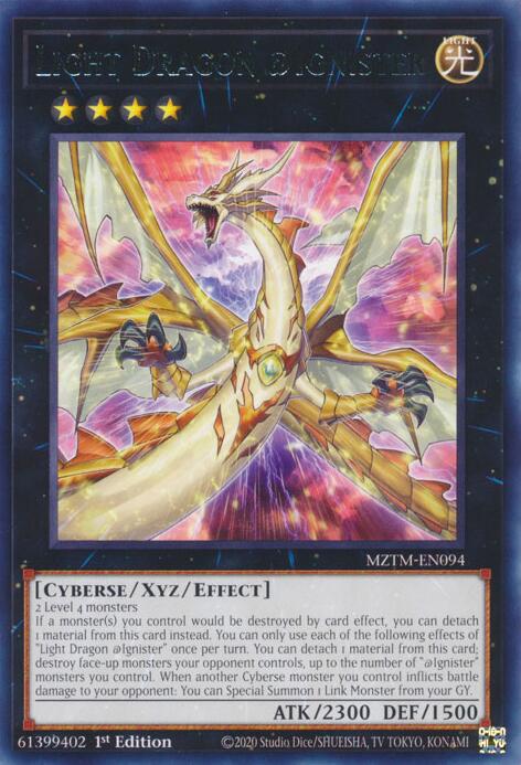 Light Dragon @Ignister [MZTM-EN094] Rare | Gaming Infinity