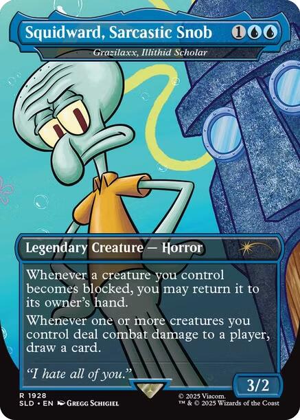 Squidward, Sarcastic Snob - Grazilaxx, Illithid Scholar [Secret Lair Drop Series] | Gaming Infinity