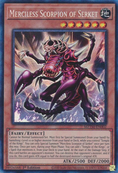 Merciless Scorpion of Serket (Collector's Rare) [MZTM-EN002] Ultra Rare | Gaming Infinity