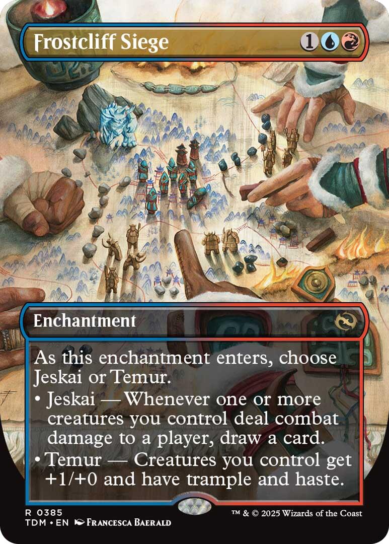 Frostcliff Siege (Borderless) [Tarkir: Dragonstorm] | Gaming Infinity