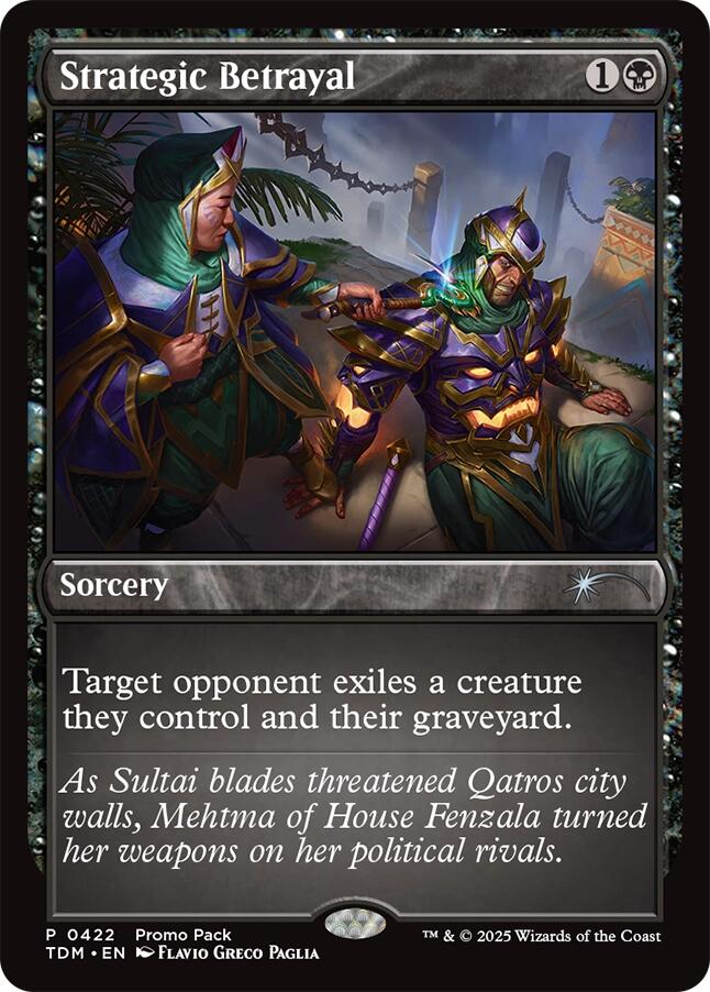 Strategic Betrayal [Tarkir: Dragonstorm Promos] | Gaming Infinity