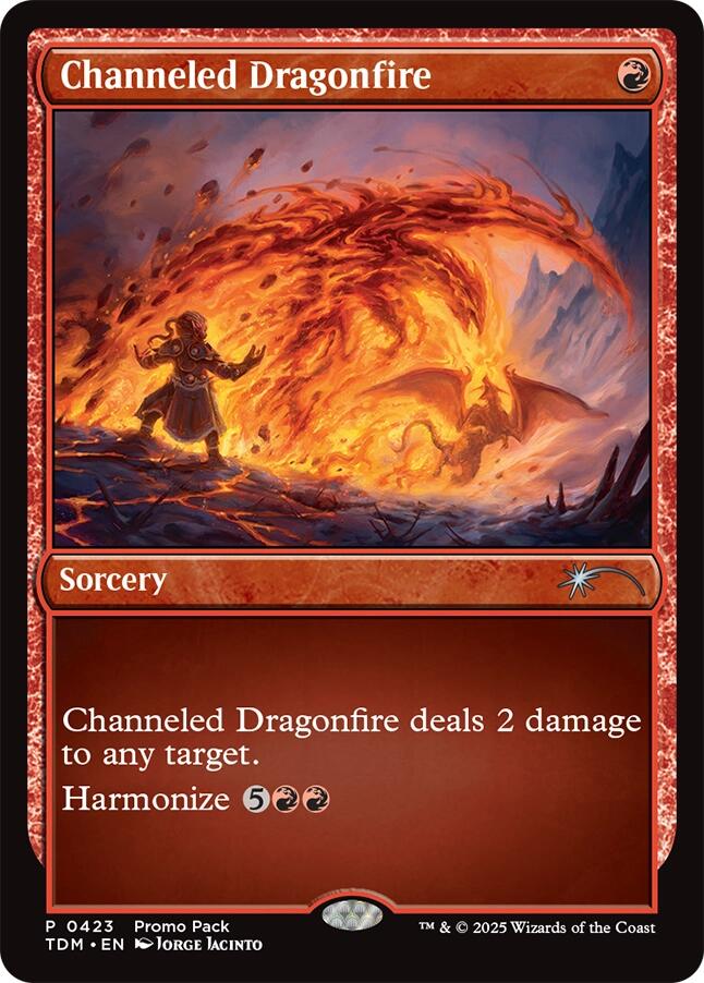 Channeled Dragonfire [Tarkir: Dragonstorm Promos] | Gaming Infinity